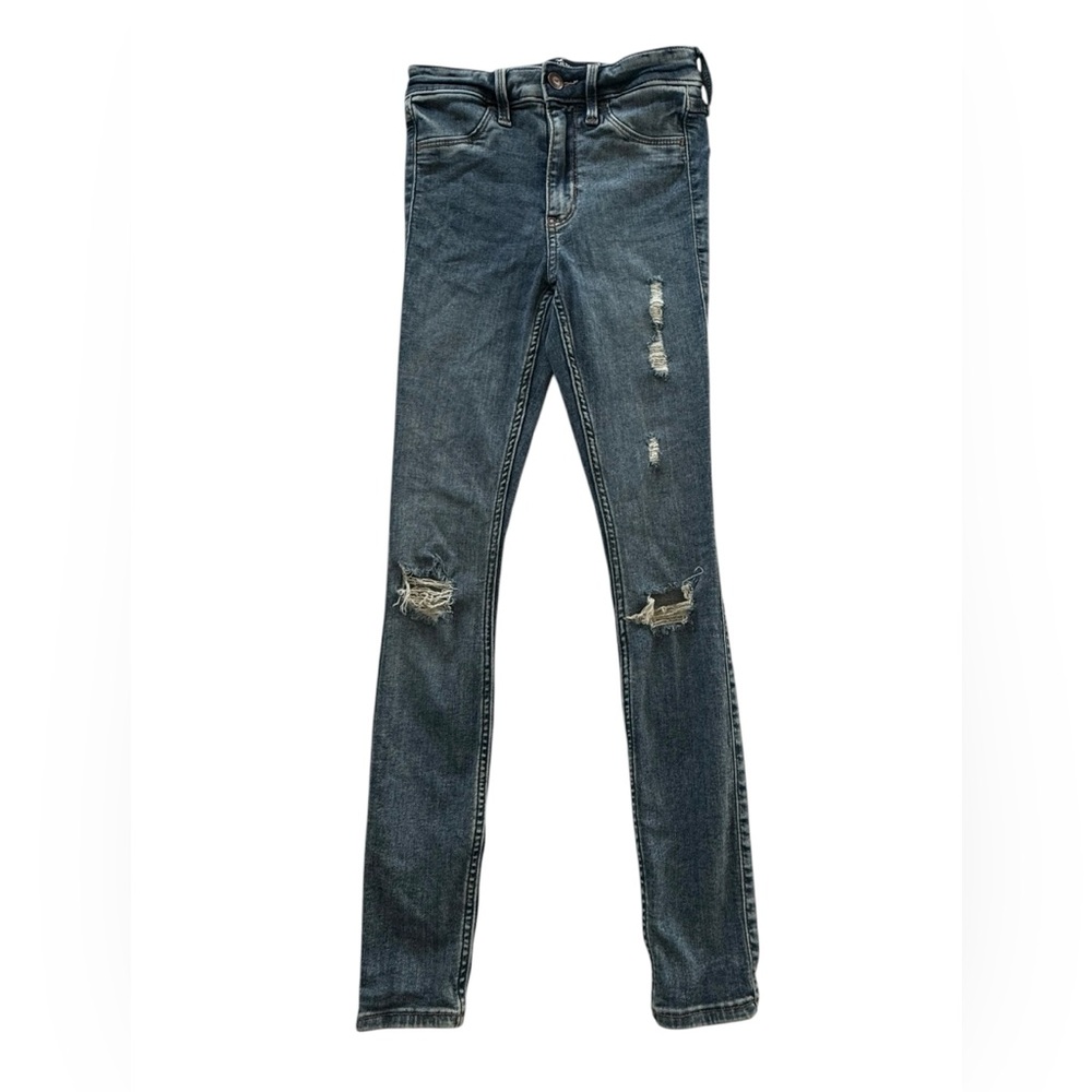 Hollister High-Rise Crop Jean Leggings in Blue Size 23